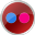 Red Flickr Color Icon 32x32 png